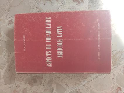 Aspectus du vocabulaire agricole latin - copertina
