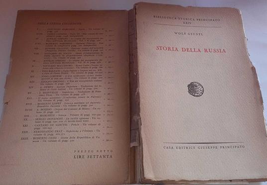 Storia della Russia - Wolf Giusti - copertina