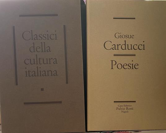 Poesie - Giosuè Carducci - copertina