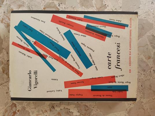 Carte francesi - Giancarlo Vigorelli - copertina