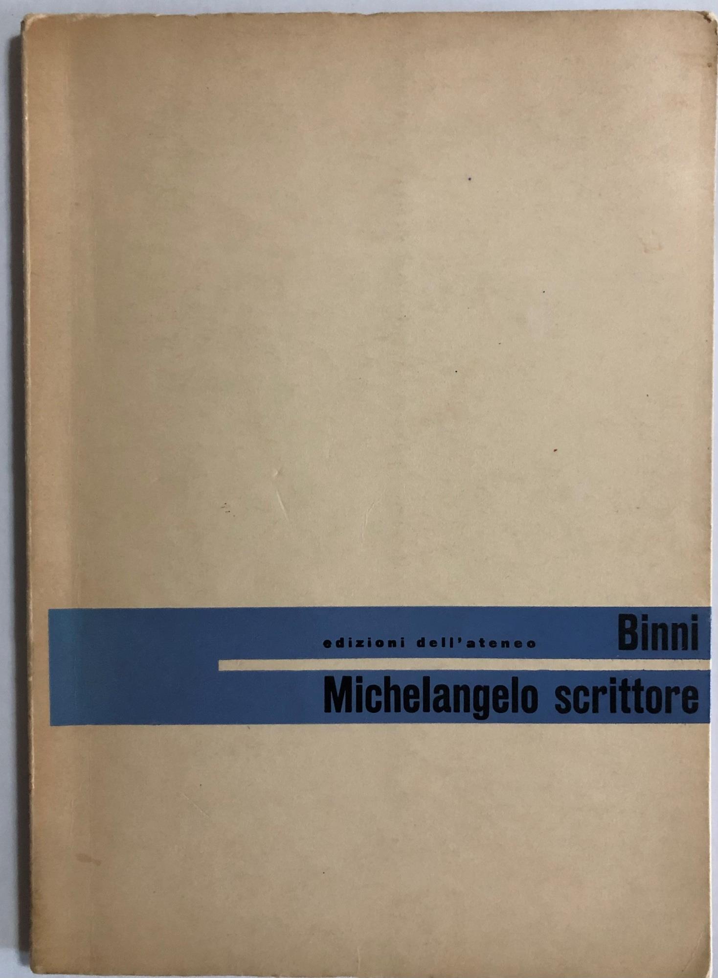 Michelangelo scrittore