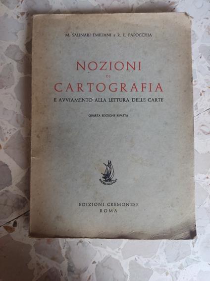 Nozioni di cartografia e avviamento alla lettura delle carte - copertina