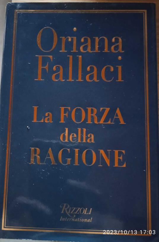 La forza della ragione - Oriana Fallaci - copertina