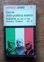 storia della politica estera italiana