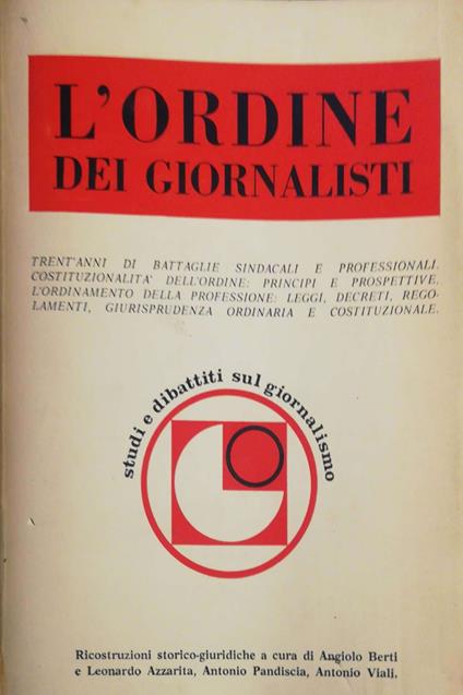 L' ordine dei giornalisti - copertina