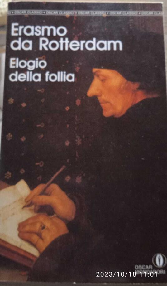 Elogio della follia - Erasmo da Rotterdam - copertina