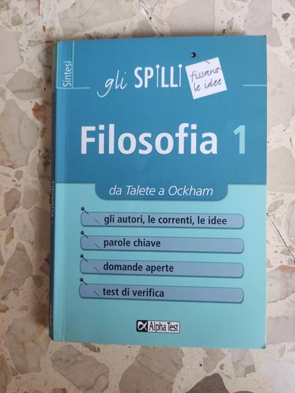 Filosofia 1 - copertina