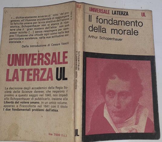 Il fondamento della morale - Arthur Schopenhauer - copertina