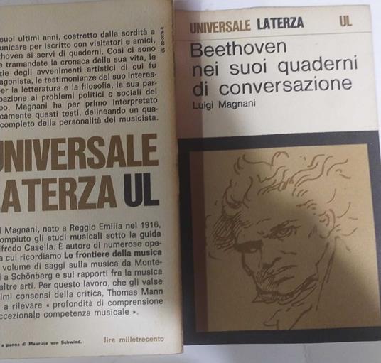 Beethoven nei suoi quaderni di conversazione - Luigi Magnani - copertina