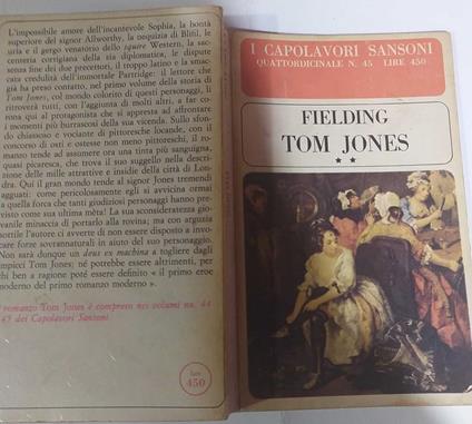 Storia di Tom Jones. Un trovatello. Volume 2 - Henry Fielding - copertina