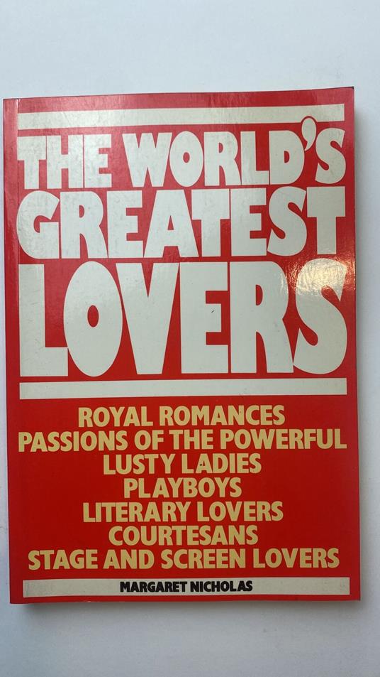 World's Greatest Lovers - Margaret Nicholas - copertina