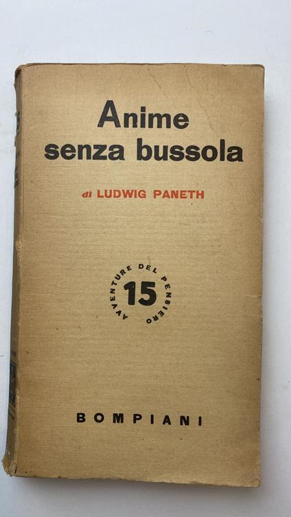 Anime senza bussola - Ludwig Paneth - copertina