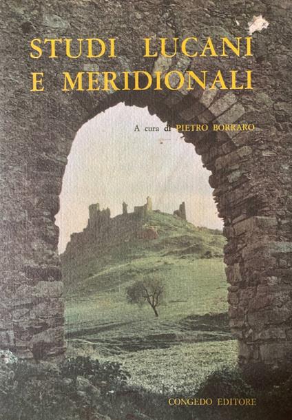 Studi lucani e meridionali - Pietro Borraro - copertina