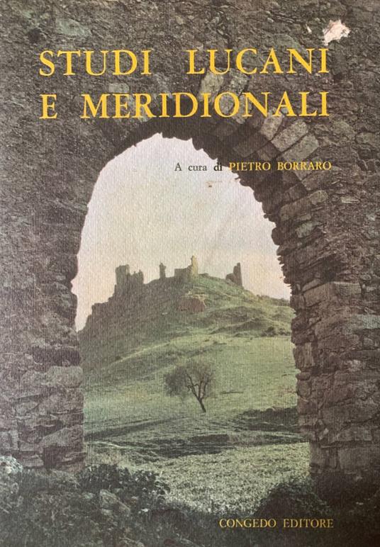 Studi lucani e meridionali - Pietro Borraro - copertina