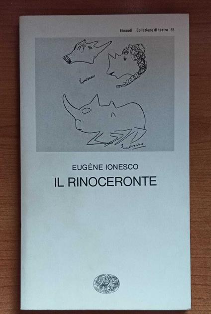 Il rinoceronte - Eugène Ionesco - copertina