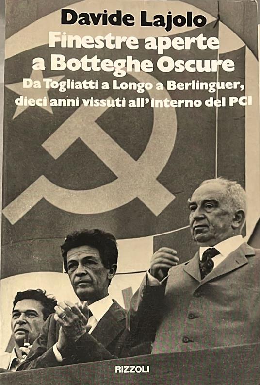 Finestre aperte a Botteghe Oscure - Davide Lajolo - copertina