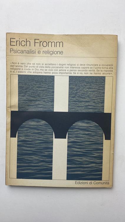 Psicanalisi e religione - Erich Fromm - copertina