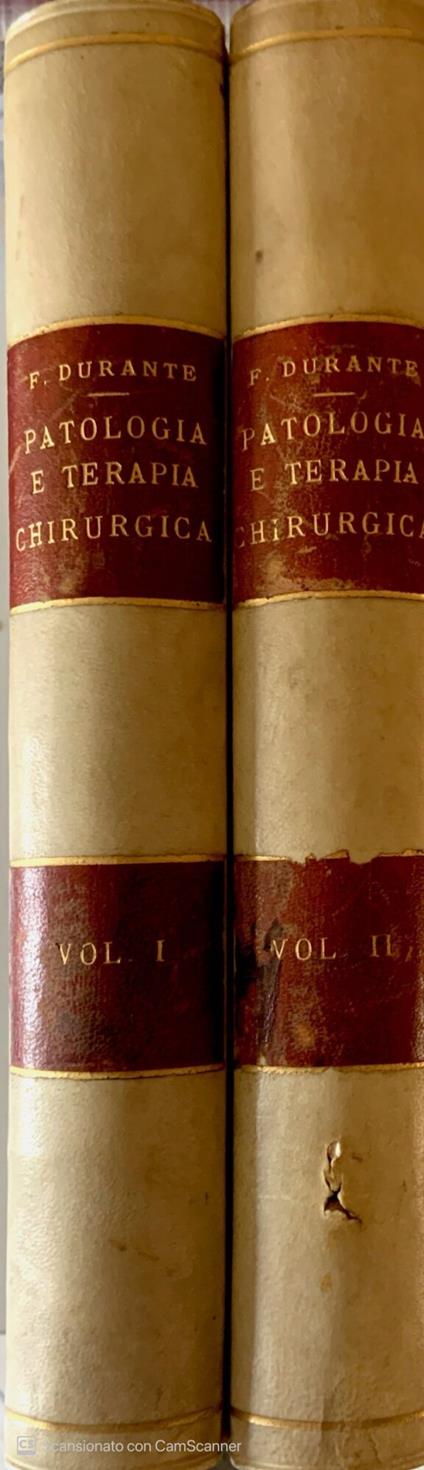 Trattato di patologia e terapia chirurgica. Vol. 1-2 - Francesco Durante - copertina