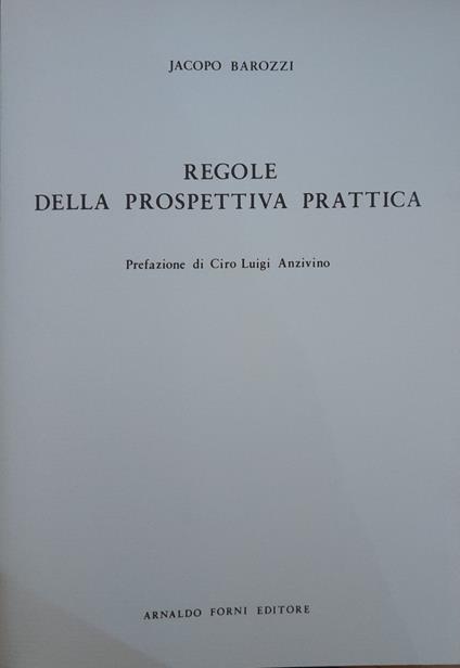 Regole della prospettiva prattica - Jacopo Barozzi - copertina