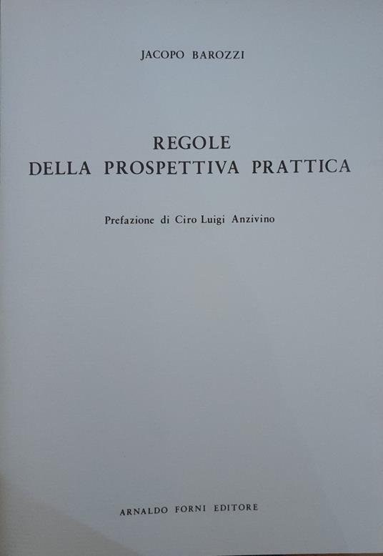 Regole della prospettiva prattica - Jacopo Barozzi - copertina