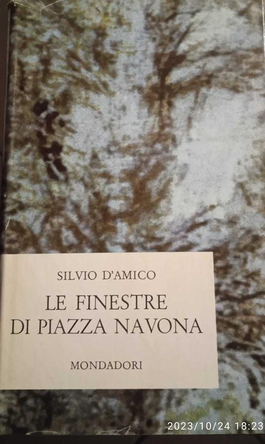 Le finestre di Piazza Navona - Silvio D'Amico - copertina