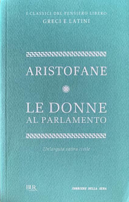 Le donne al parlamento - Aristofane - copertina