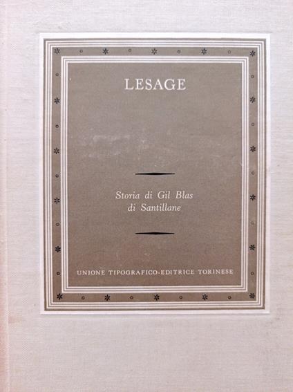 Storia di Gil Blas di Santillane - A.-René Lesage - copertina