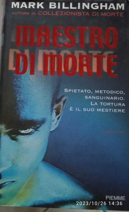 Maestro di morte - Mark Billingham - copertina