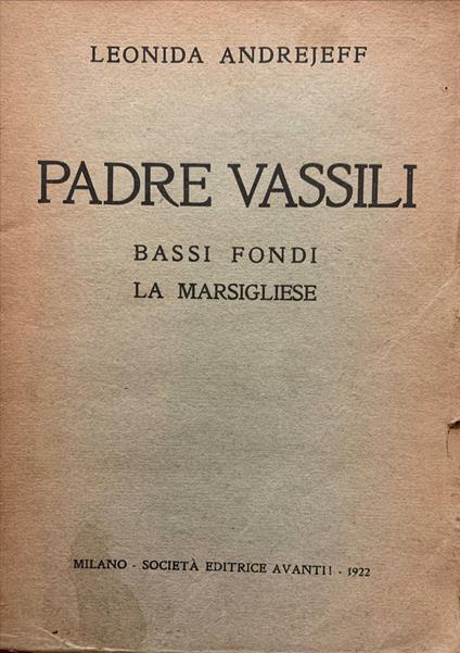 Padre Vassili. Bassi fondi - La Marsigliese - copertina