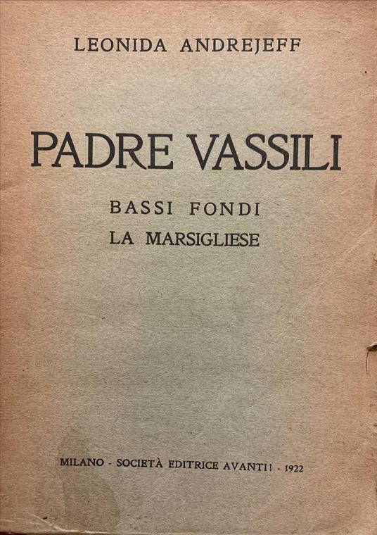 Padre Vassili. Bassi fondi - La Marsigliese - copertina