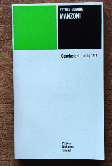 Manzoni - Ettore Bonora - copertina