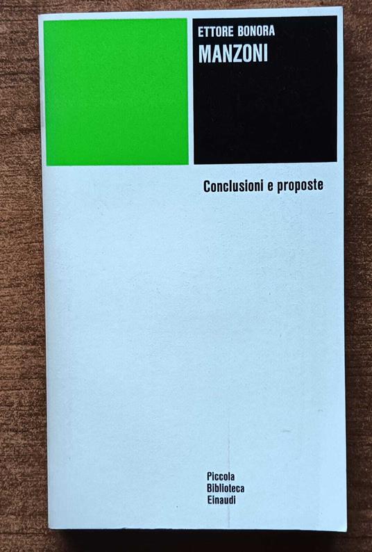 Manzoni - Ettore Bonora - copertina