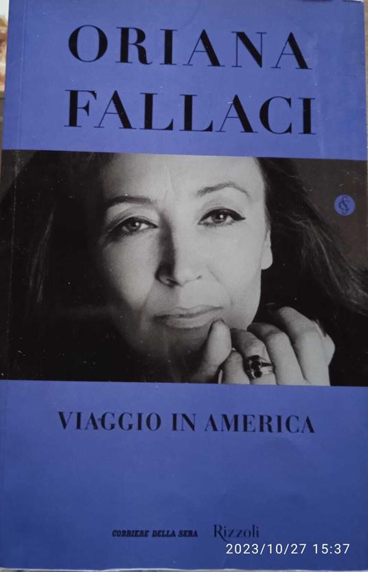 Viaggio in America - Oriana Fallaci - copertina