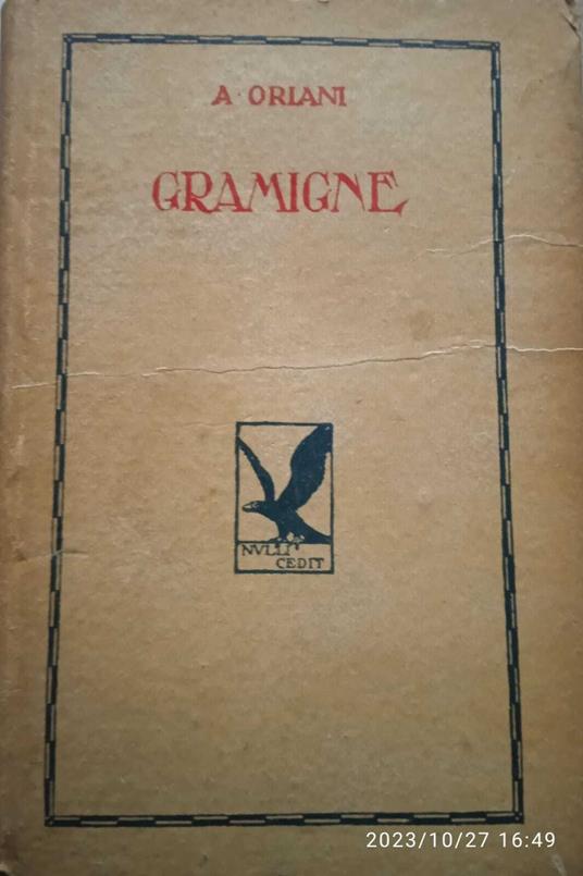 Gramigne - Alfredo Oriani - copertina