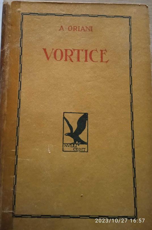 Vortice - Alfredo Oriani - copertina