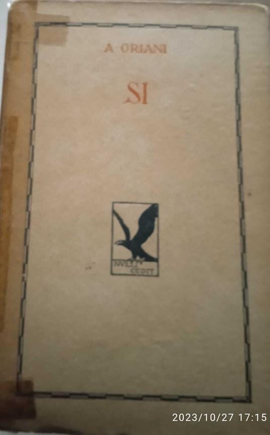 Si - Alfredo Oriani - copertina