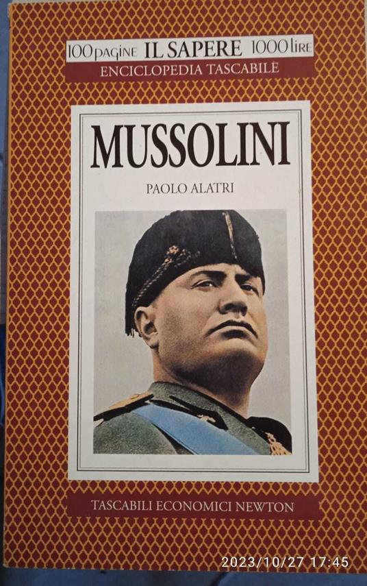 Mussolini - Paolo Alatri - copertina