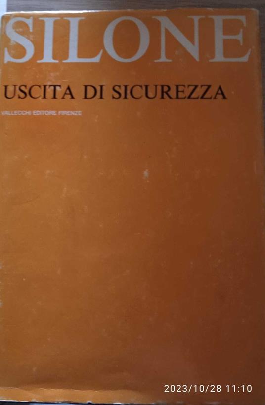Uscita di sicurezza - Ignazio Silone - copertina