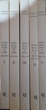 Storia degli scavi di Roma e notizie intorno le collezioni romane di antichità (5 volumi)