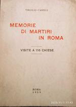 Memorie di martiri in Roma, visite a 116 Chiese