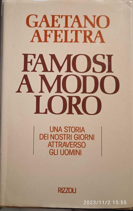 Famosi a modo loro - Gaetano Afeltra - copertina