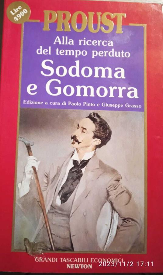 Alla ricerca del tempo perduto Sodoma e Gomorra - Marcel Proust - copertina