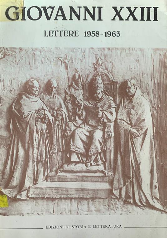 Lettere 1958-1963 - Giovanni XXIII - copertina