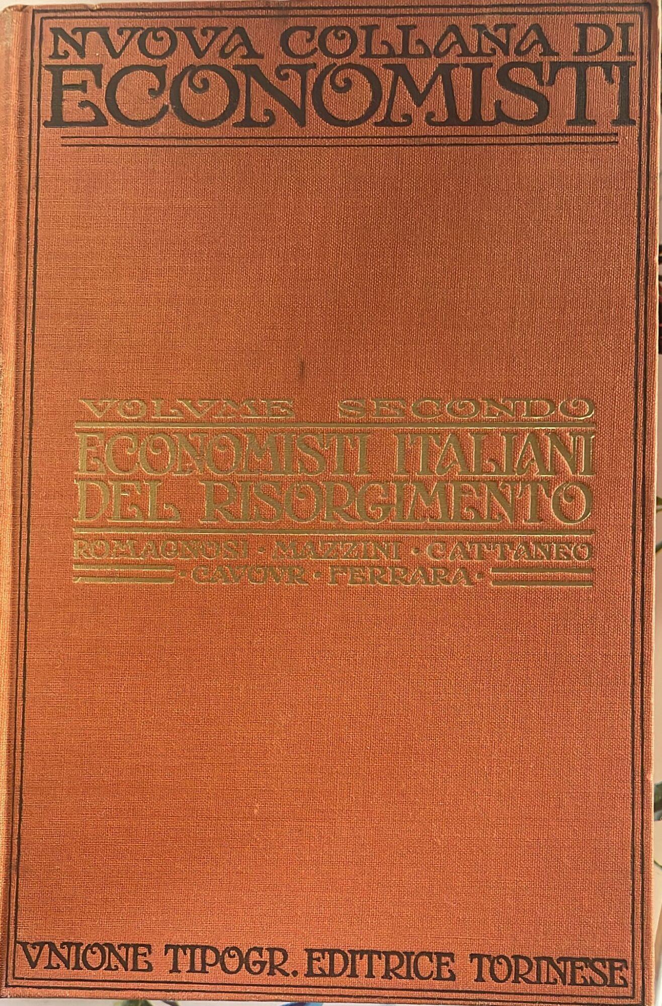 Economisti italiani del Risorgimento. Secondo volume