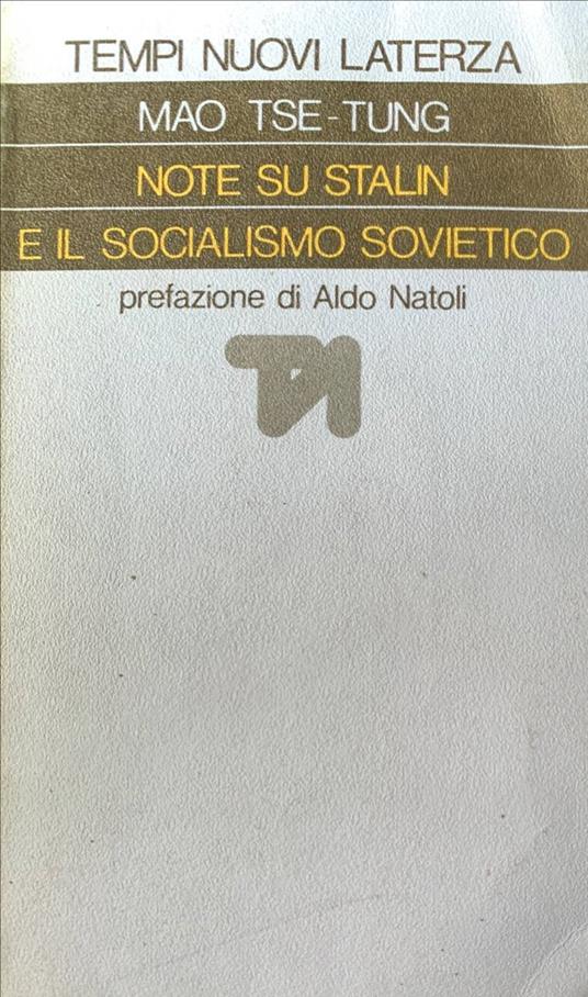 Note su Stalin e il socialismo sovietico - Tse-tung Mao - copertina