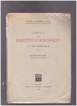 Corso di diritto canonico Il Matrimonio 1