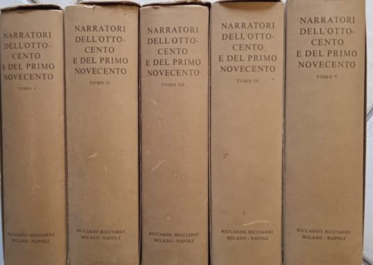 Narratori dell'ottocento e del primo novecento - Aldo Borlenghi - copertina