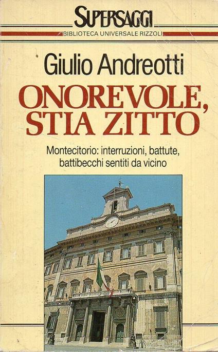 Onorevole stia zitto - Giulio Andreotti - copertina