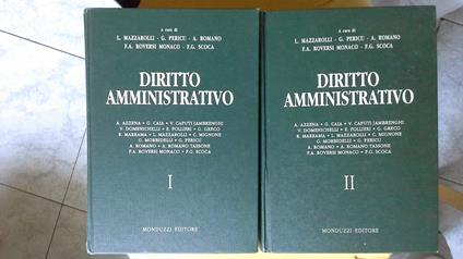 Diritto amministrativo Vol. I e II - copertina