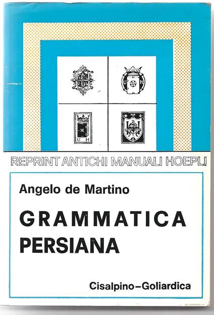 Grammatica persiana (rist. anast. 1911) - copertina